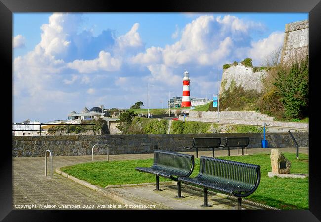 Plymouth Hoe Framed Print by Alison Chambers