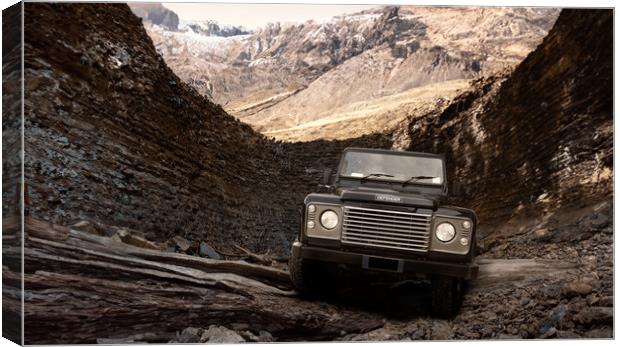 land rover defender Canvas Print by Guido Parmiggiani