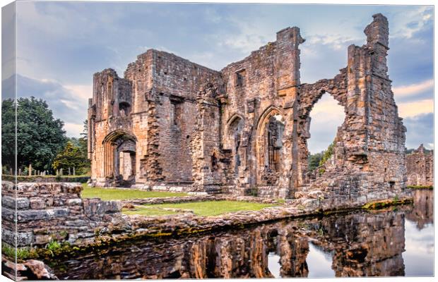 Easby Abbey Yorkshire Canvas Print by Tim Hill