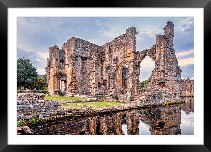 Easby Abbey Yorkshire Framed Mounted Print by Tim Hill