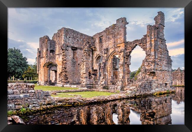 Easby Abbey Yorkshire Framed Print by Tim Hill
