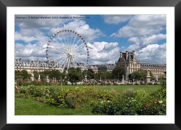 Tuileries Garden Framed Mounted Print by Richard Wareham