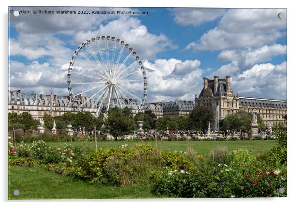 Tuileries Garden Acrylic by Richard Wareham