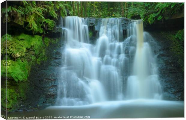 Goit Stock waterfall Canvas Print by Darrell Evans