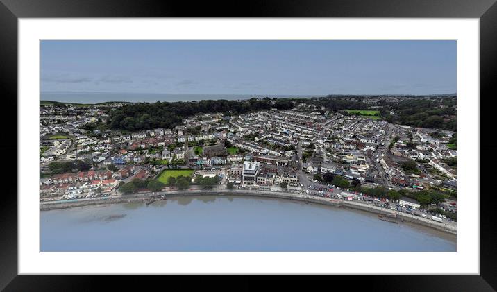 Mumbles village in Swansea Framed Mounted Print by Leighton Collins