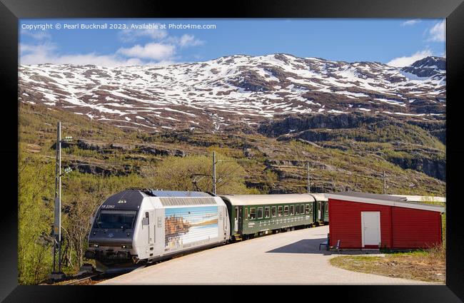 Flam Scenic Railway Norway Framed Print by Pearl Bucknall