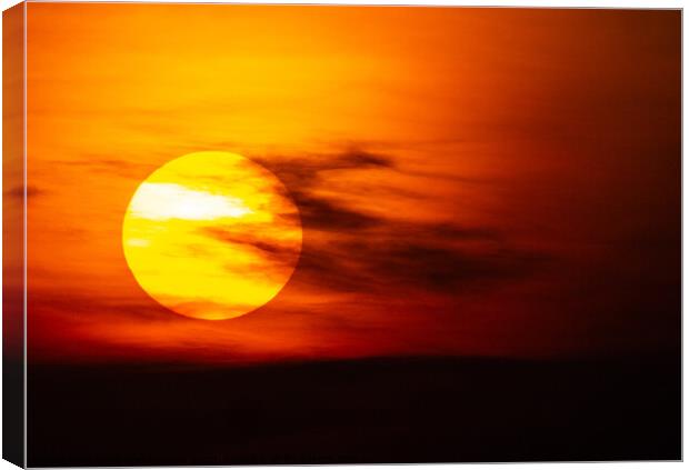 Sunset 4-22 Canvas Print by Dave Withington