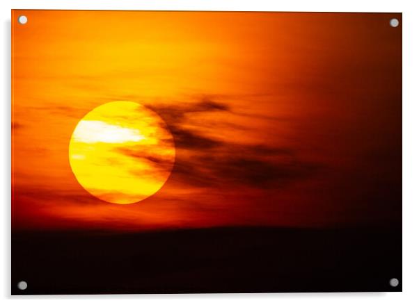 Sunset 4-22 Acrylic by Dave Withington