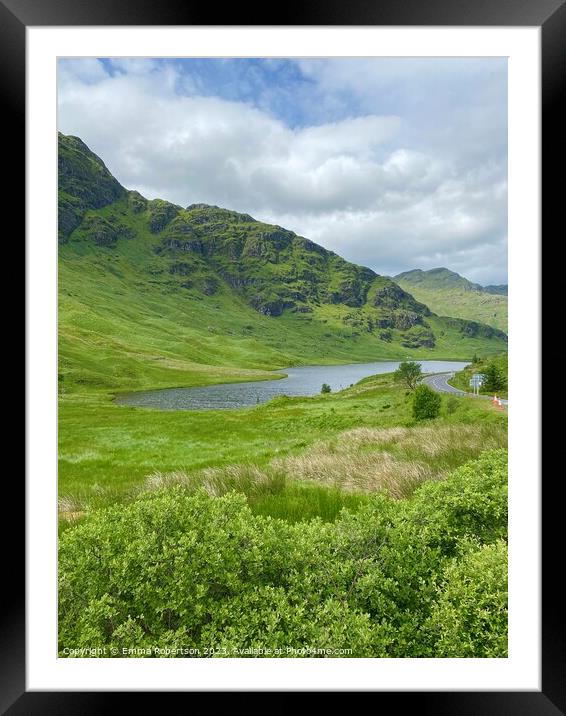 Loch Restil, Cairndow, Scotland Framed Mounted Print by Emma Robertson