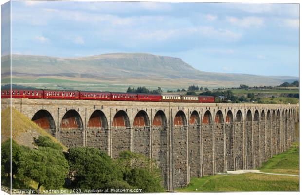 British India Line Ribblehead Canvas Print by Andrew Bell