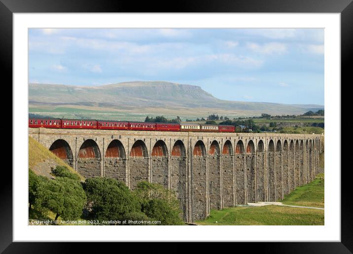 British India Line Ribblehead Framed Mounted Print by Andrew Bell