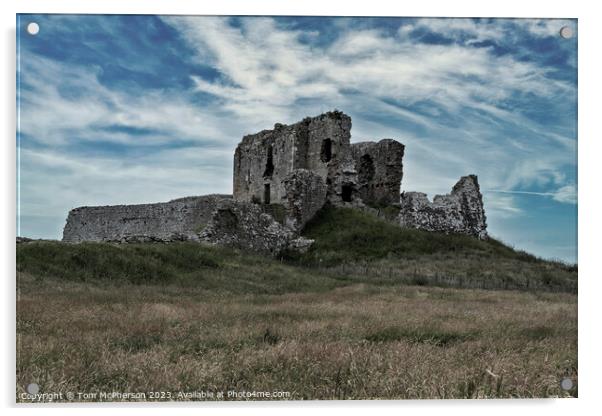 Duffus Castle View Acrylic by Tom McPherson