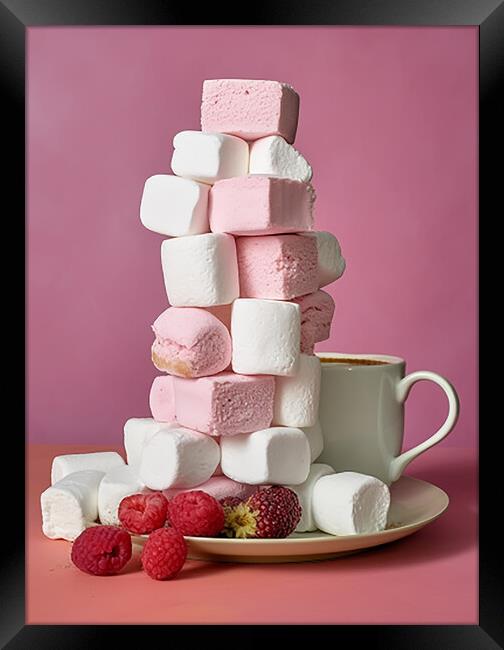 Marshmallow stack Framed Print by Martin Smith