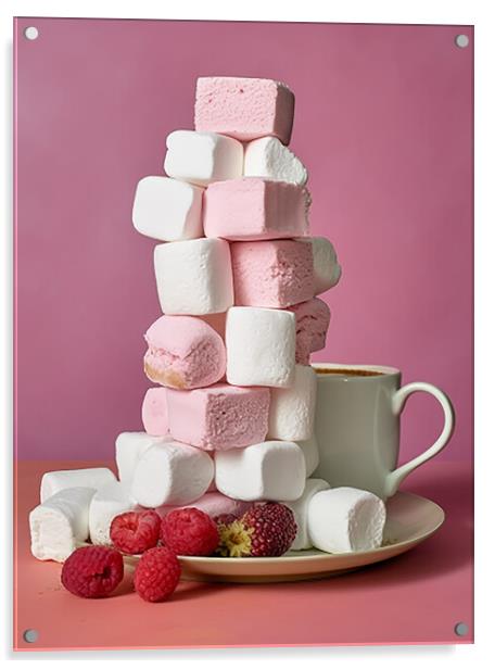 Marshmallow stack Acrylic by Martin Smith