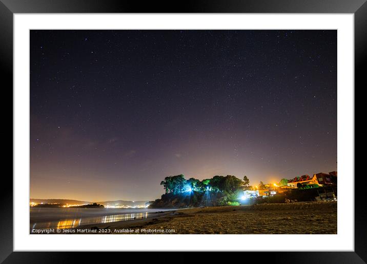 Galicia Starry sky Framed Mounted Print by Jesus Martínez