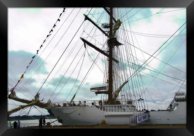 Tall Ship Framed Print by Stephanie Moore