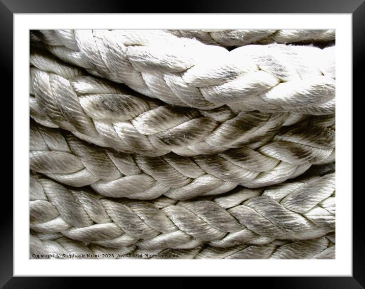 Coiled ropes Framed Mounted Print by Stephanie Moore