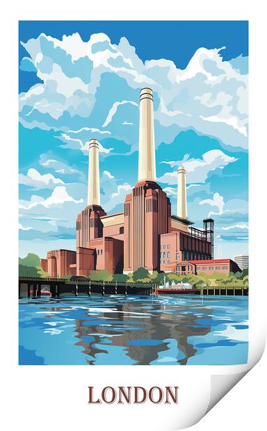 London Travel Poster Print by Steve Smith
