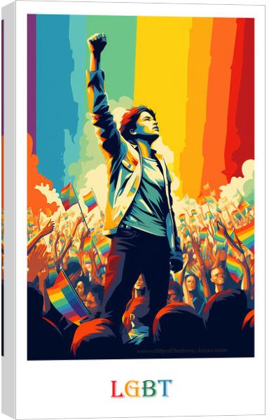 LGBT Poster Canvas Print by Steve Smith