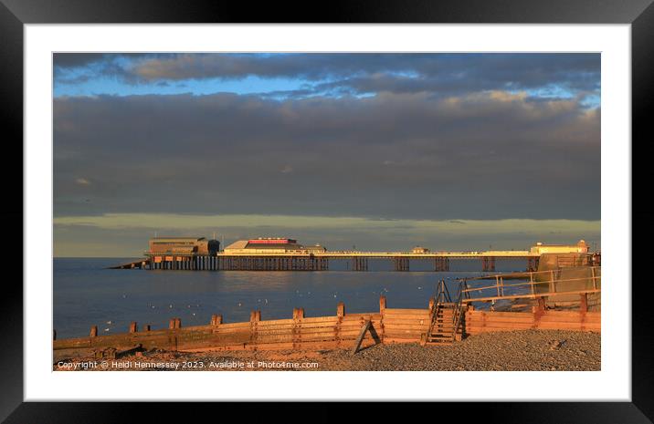 Enchanting Cromer Pier Twilight Spectacle Framed Mounted Print by Heidi Hennessey