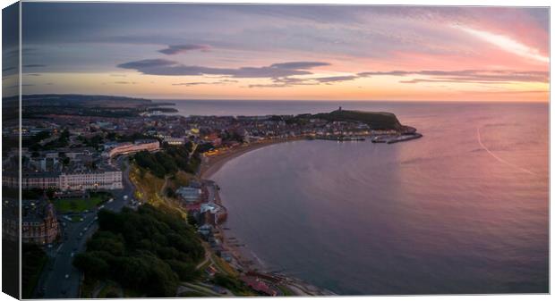Scarborough South Bay Sunrise Panorama Canvas Print by Apollo Aerial Photography