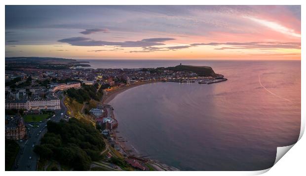 Scarborough South Bay Sunrise Panorama Print by Apollo Aerial Photography
