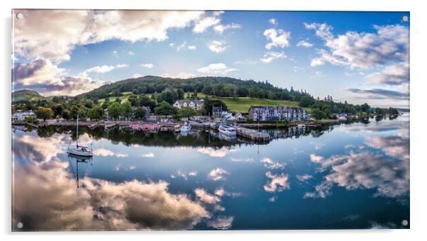 Ambleside Waterfront: Lake Windermere Acrylic by Tim Hill