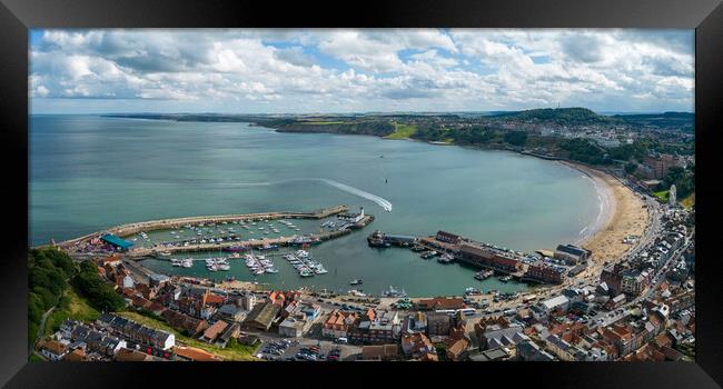 Scarborough's South Bay Framed Print by Apollo Aerial Photography