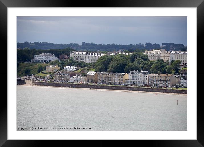 Filey Bay Seafront Framed Mounted Print by Helen Reid