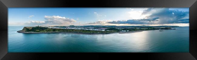 Scarborough North Bay Panorama Framed Print by Apollo Aerial Photography