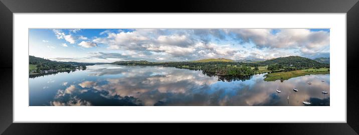 Lake District Panoramic, Lake Windermere Framed Mounted Print by Tim Hill