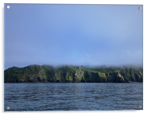 Ilfracombe fog Devon Acrylic by Charles Powell