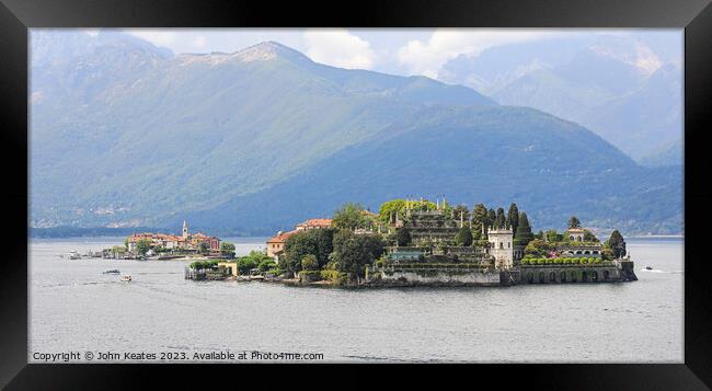 Isola Bella, Stresa, Lake Maggiore, Italy Framed Print by John Keates