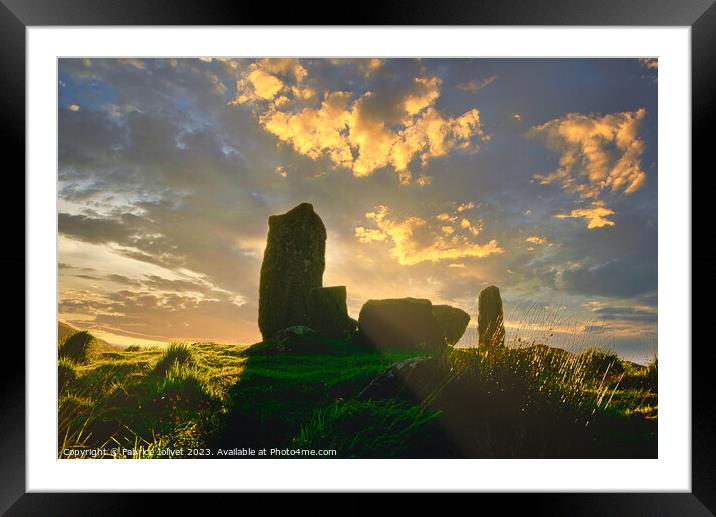 Uragh Stone Circle Gleninchaquin Park Co Kerry Ire Framed Mounted Print by Fabrice Jolivet