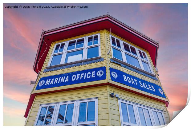 Marina Office Print by David Pringle