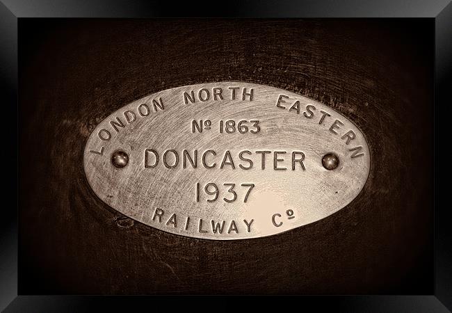 Doncaster 1937 Steam Train. Framed Print by Celtic Origins