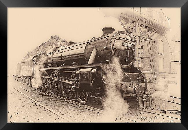 Steam Train - 45212 Locomotive Framed Print by Celtic Origins