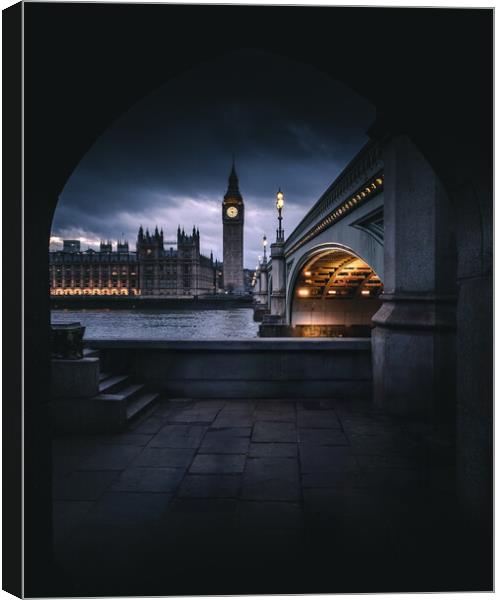 Westminster Lights Canvas Print by Mark Jones