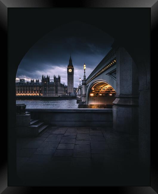 Westminster Lights Framed Print by Mark Jones