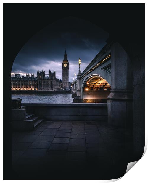 Westminster Lights Print by Mark Jones