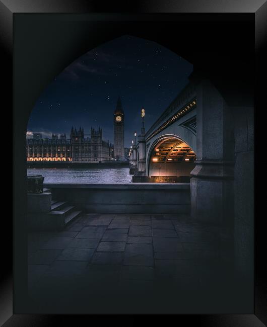London at Night Framed Print by Mark Jones
