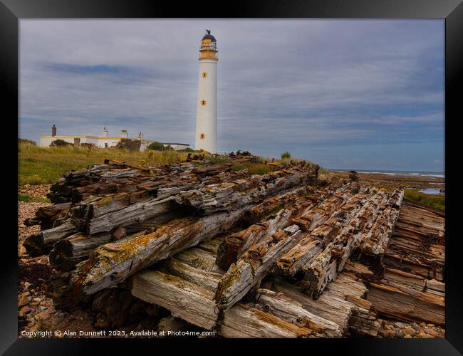 Barns Ness, Dunbar Framed Print by Alan Dunnett