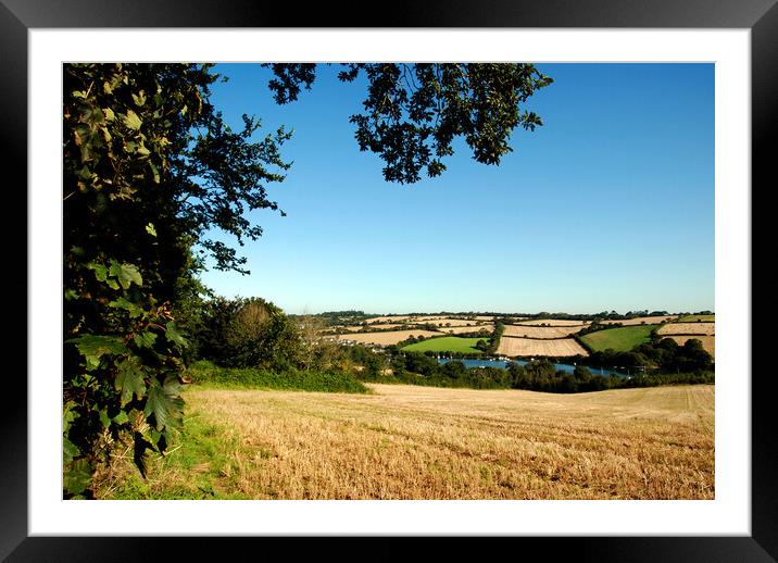 Cornish countryside Framed Mounted Print by Kevin Britland
