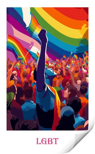 LGBT Poster Print by Steve Smith