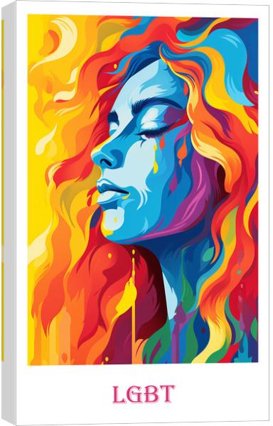 LGBT Poster Canvas Print by Steve Smith