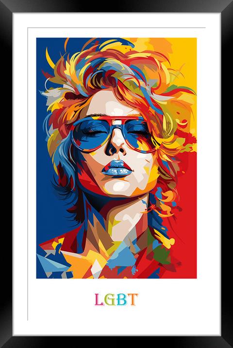 LGBT Poster Framed Mounted Print by Steve Smith