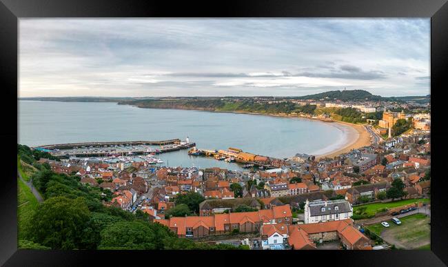 Scarborough's South Bay Framed Print by Apollo Aerial Photography