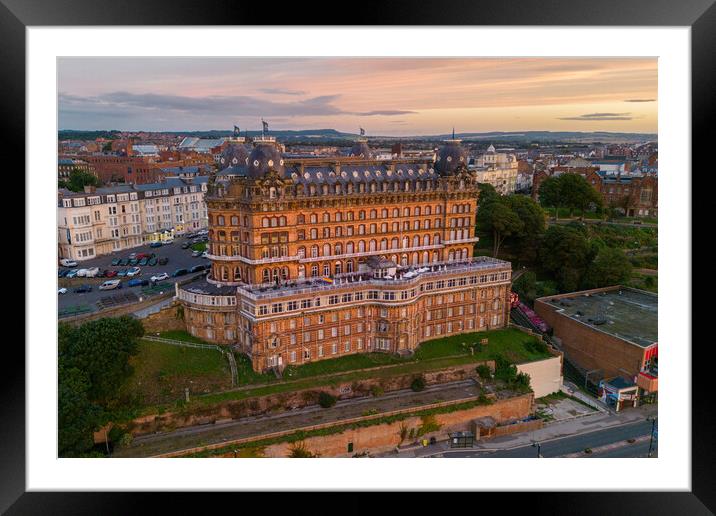 Grand Hotel Sunrise Framed Mounted Print by Apollo Aerial Photography