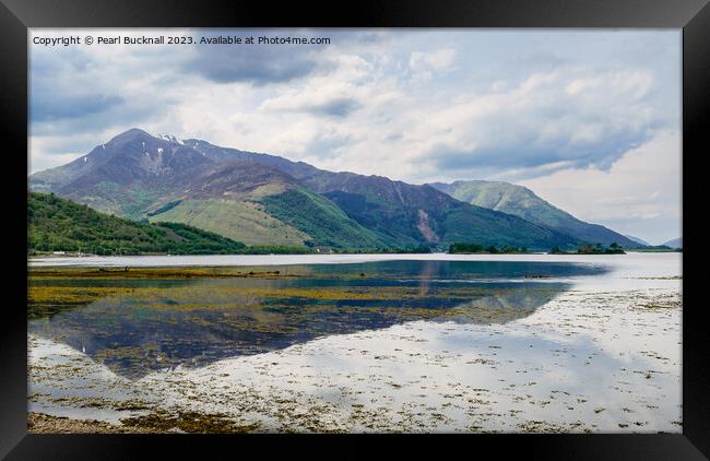 Scottish Loch Leven Reflections Scotland Framed Print by Pearl Bucknall