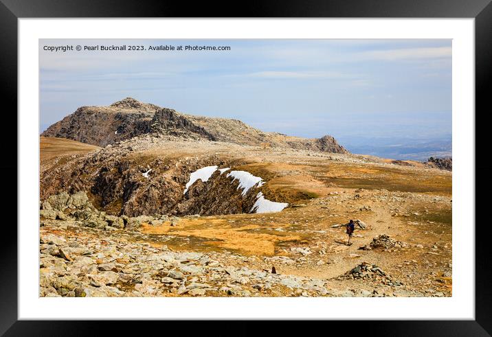 Glyder Fach Snowdonia Mountain Landscape Framed Mounted Print by Pearl Bucknall